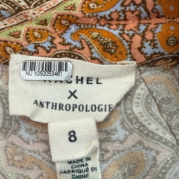 Women’s Kachel x Anthropologie Tess Ruffle Maxi Skirt Patterned Festival Boho 8 - Picture 12 of 16